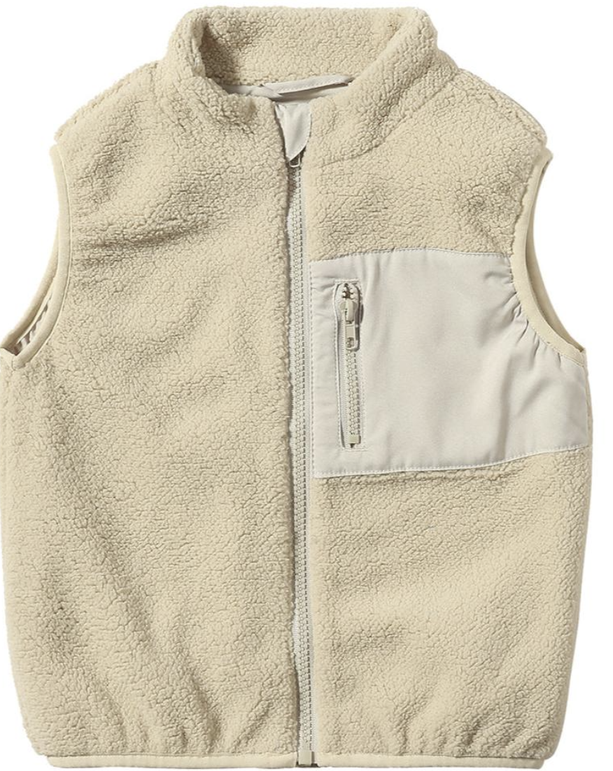 Me & Henry Gilt Sherpa Vest