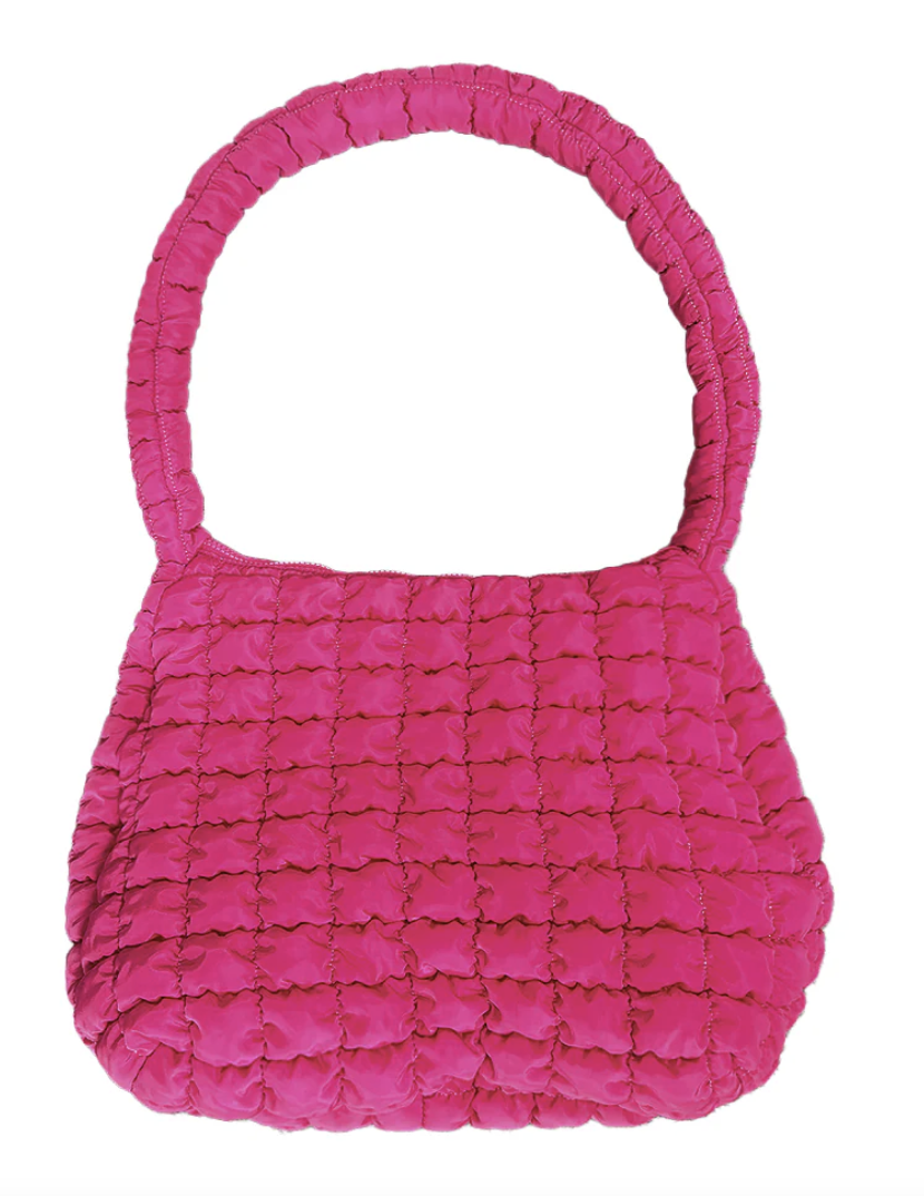 Pink Puffer Tote Bag