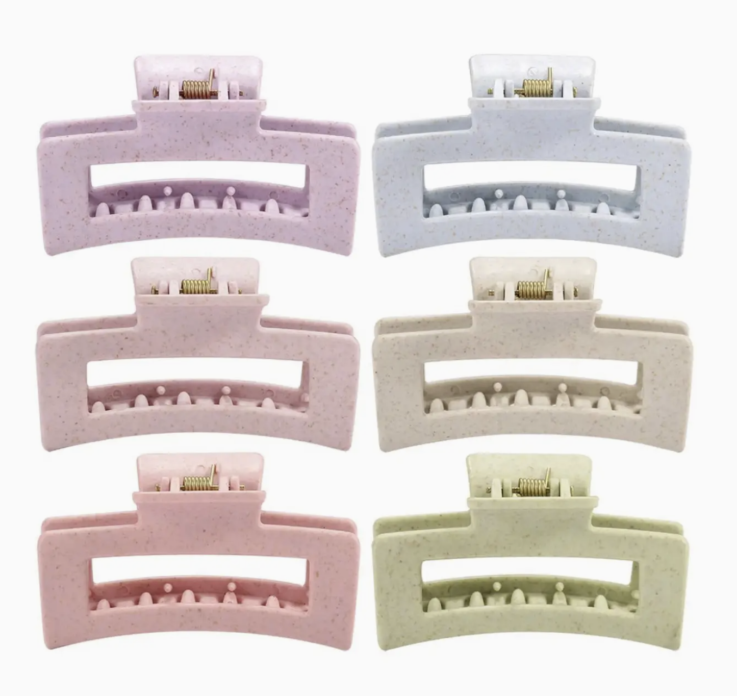 Pastel Rectangle Hair Claw