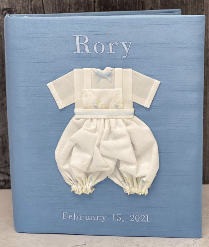 Baby Memory Book in Shantung with Knickers