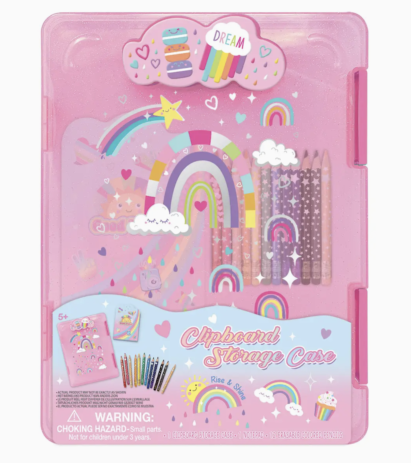 Clipboard Storage Case, Rainbow