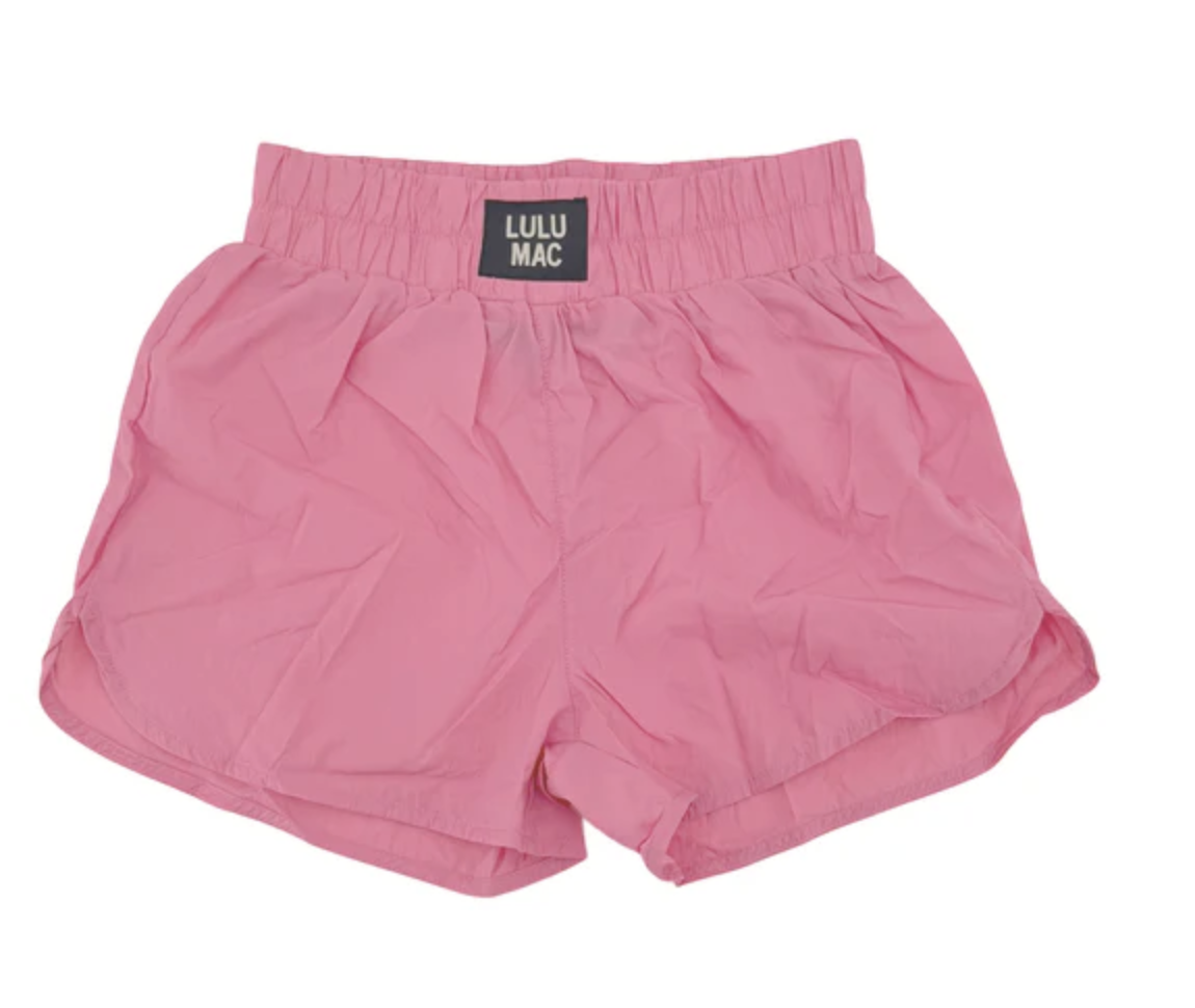 LULU MAC Bubble Gum Youth Solid Shorts