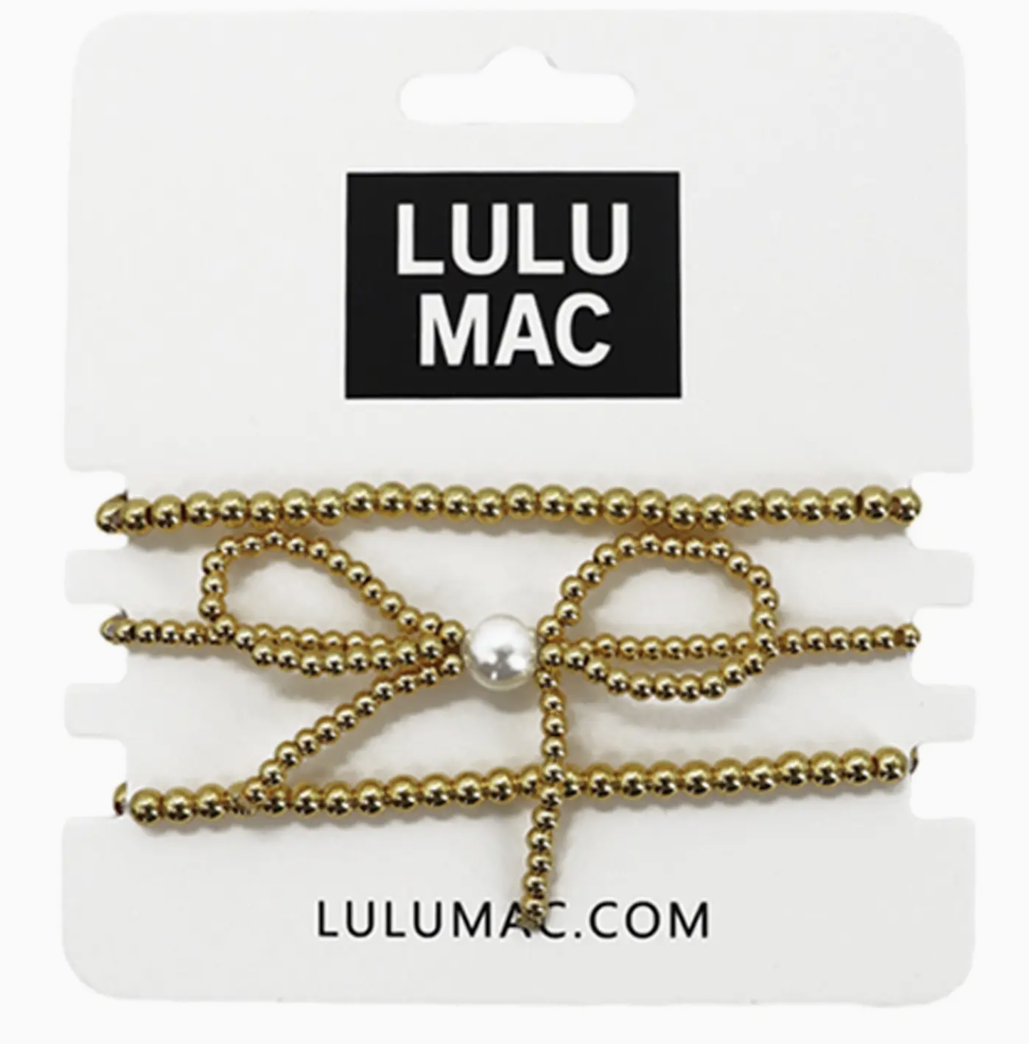 LULU MAC Gold Bows Bracelet Set