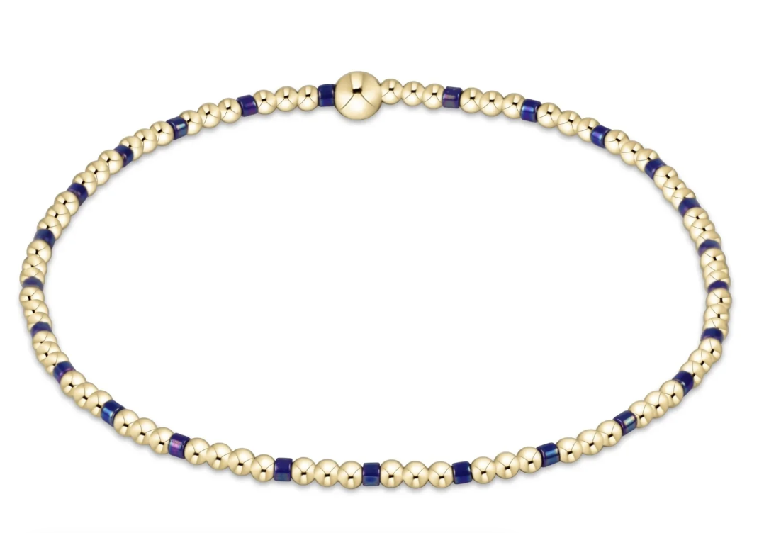 enewton 5.5" egirl Hope Sincerity 2mm Bracelet - Blue Metallic