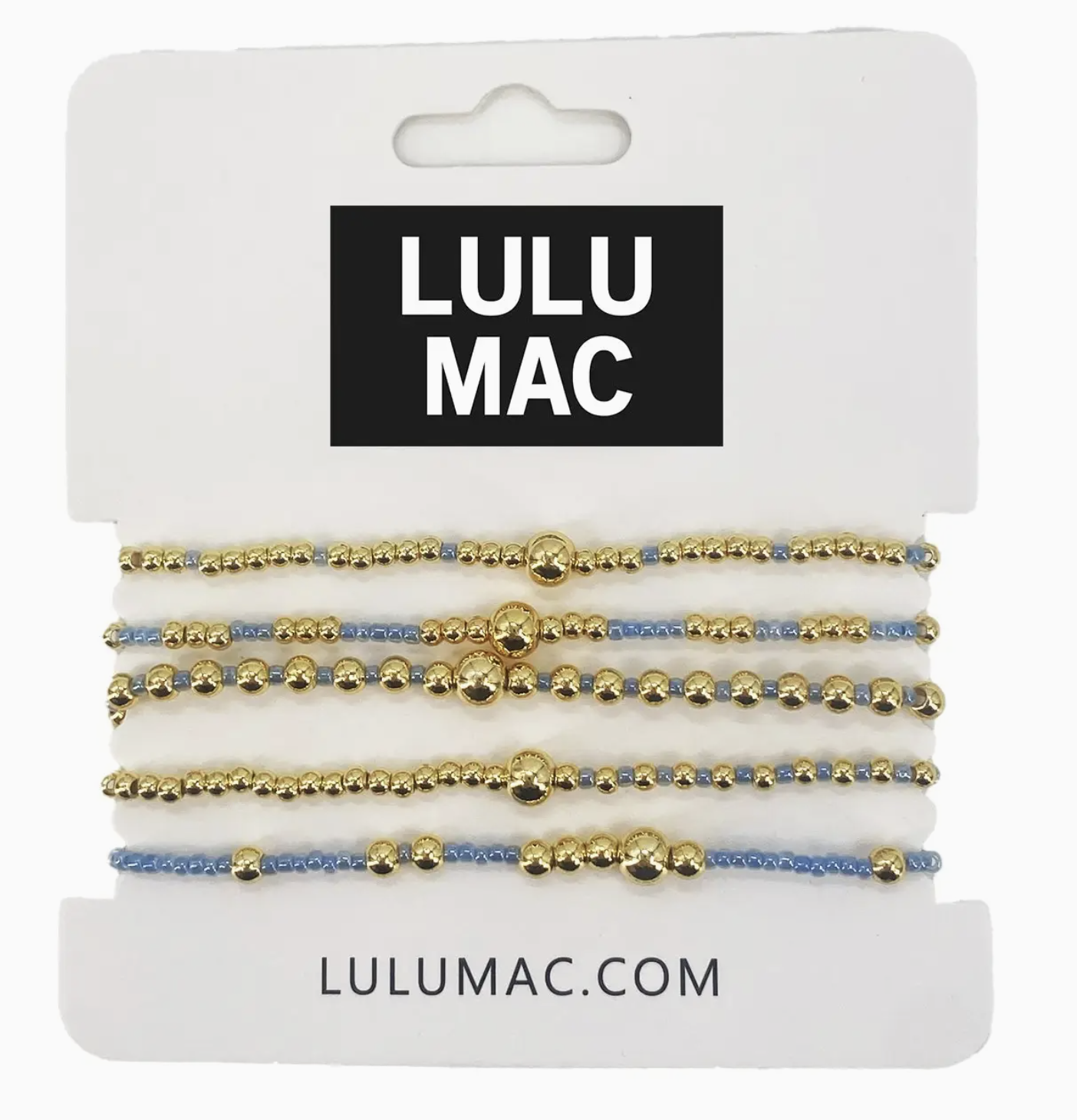 LULU MAC Light Blue Bracelet Stack