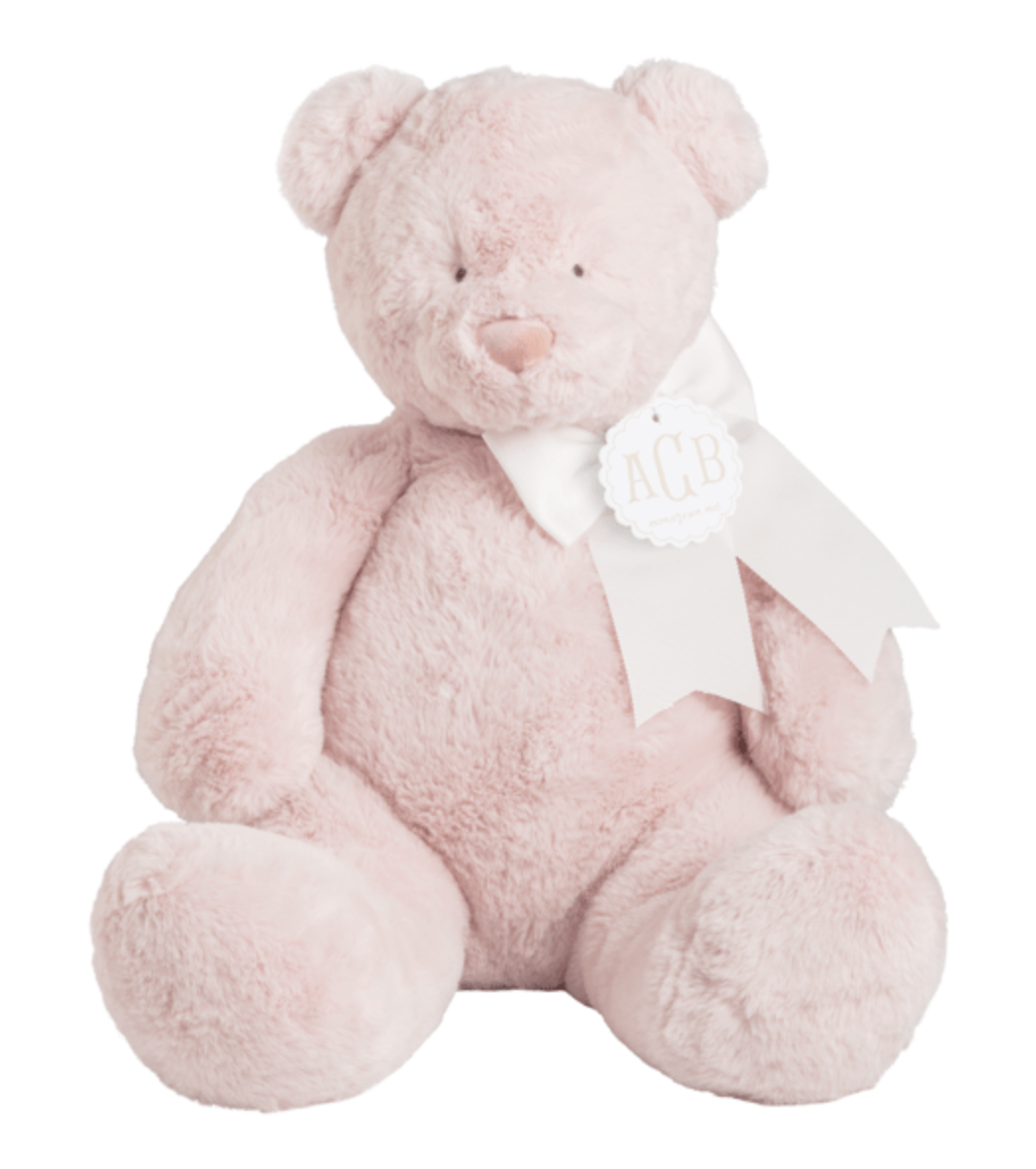 Mud Pie Pink Large Bear Plush