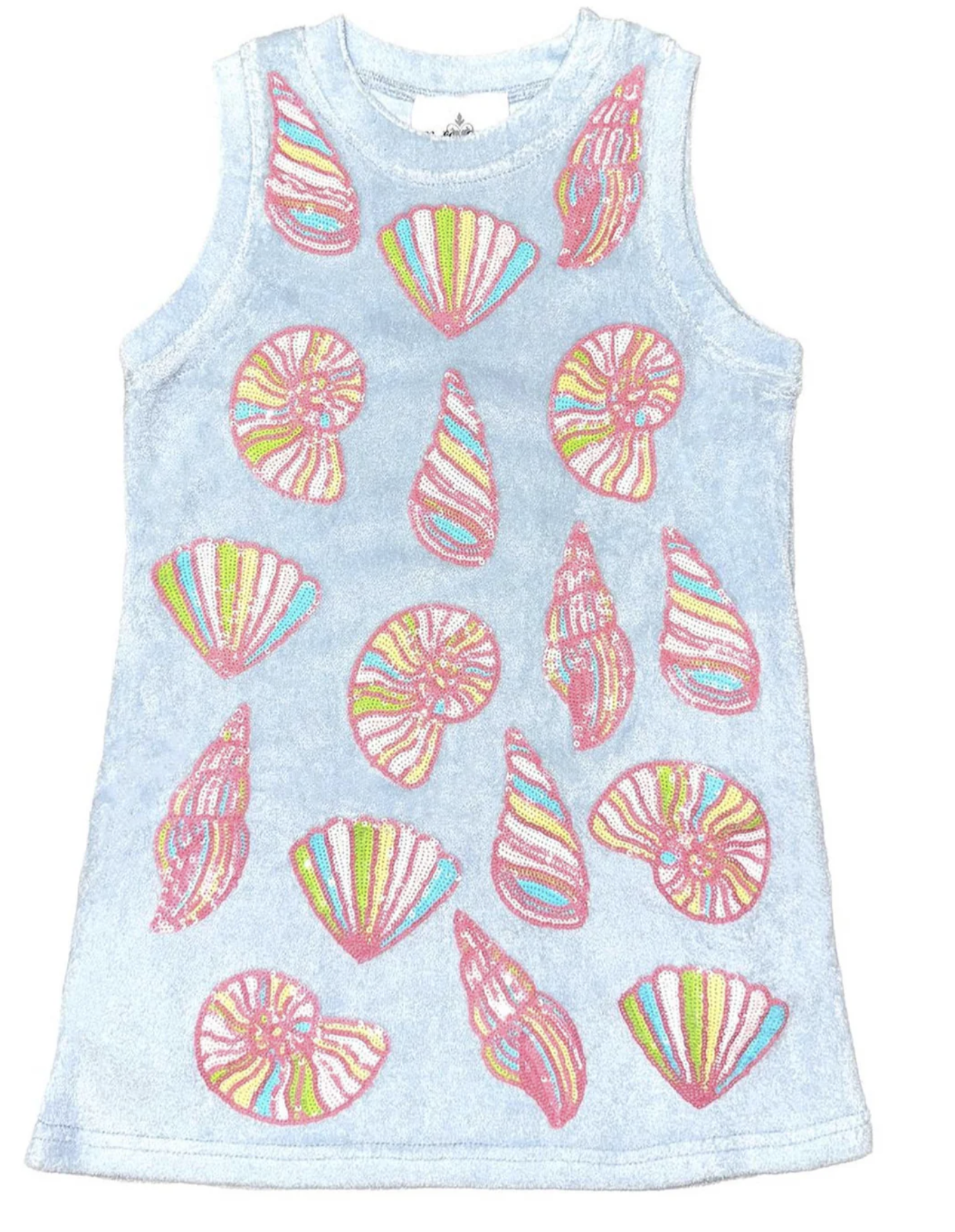 Belle Cher Colorful Shells Terry Dress