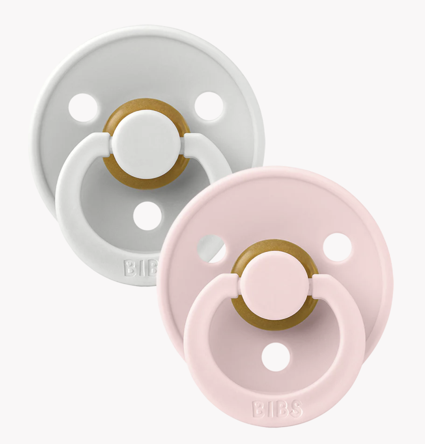 BIBS Colour Pacifiers 2 Pack - Haze/Blossom