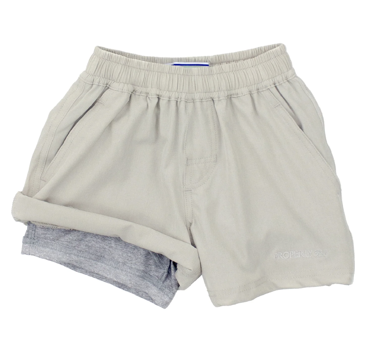 Properly Tied Boys Ace Short Sand