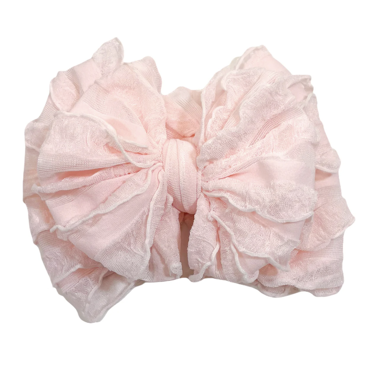 In Awe Ruffled Headband- Sweet Pink