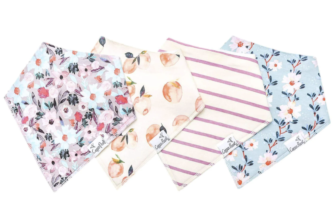 Copper Pearl 4pk Bandana Bib- Morgan