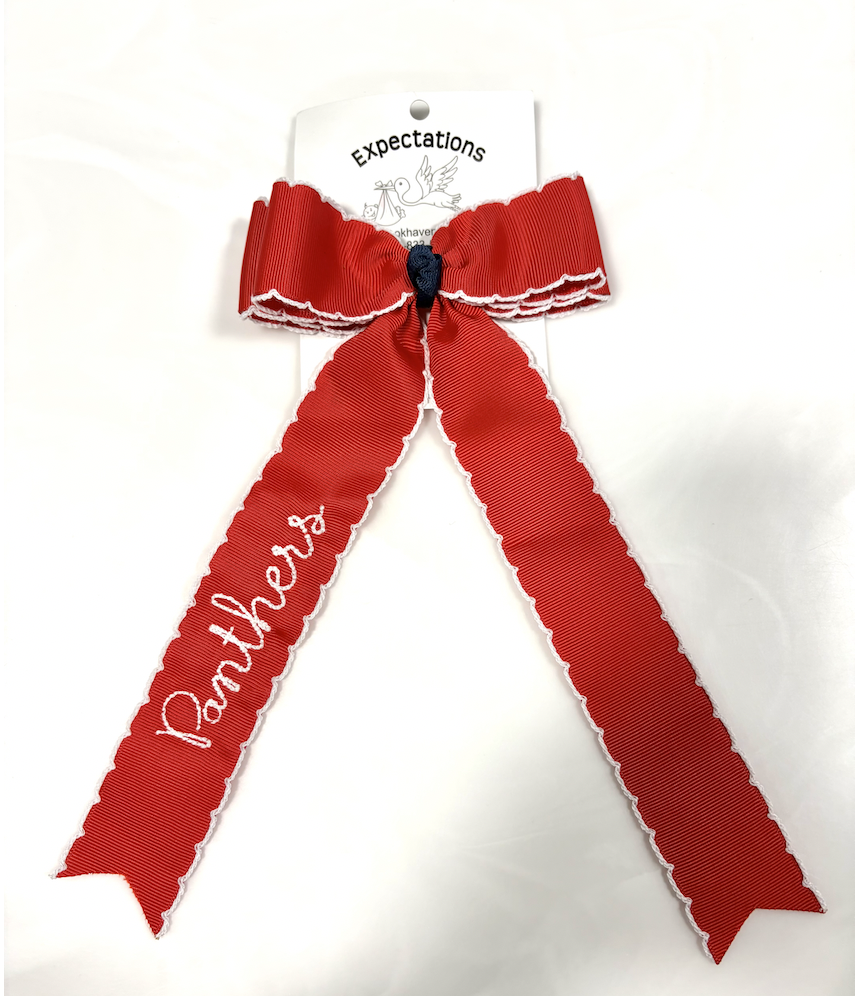 Moon Stitch Cheer Bow PANTHERS