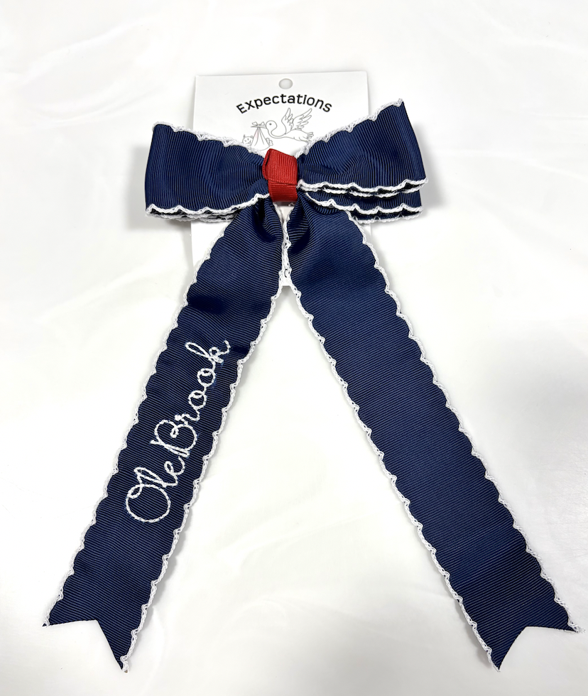 Moon Stitch Cheer Bow OLE BROOK