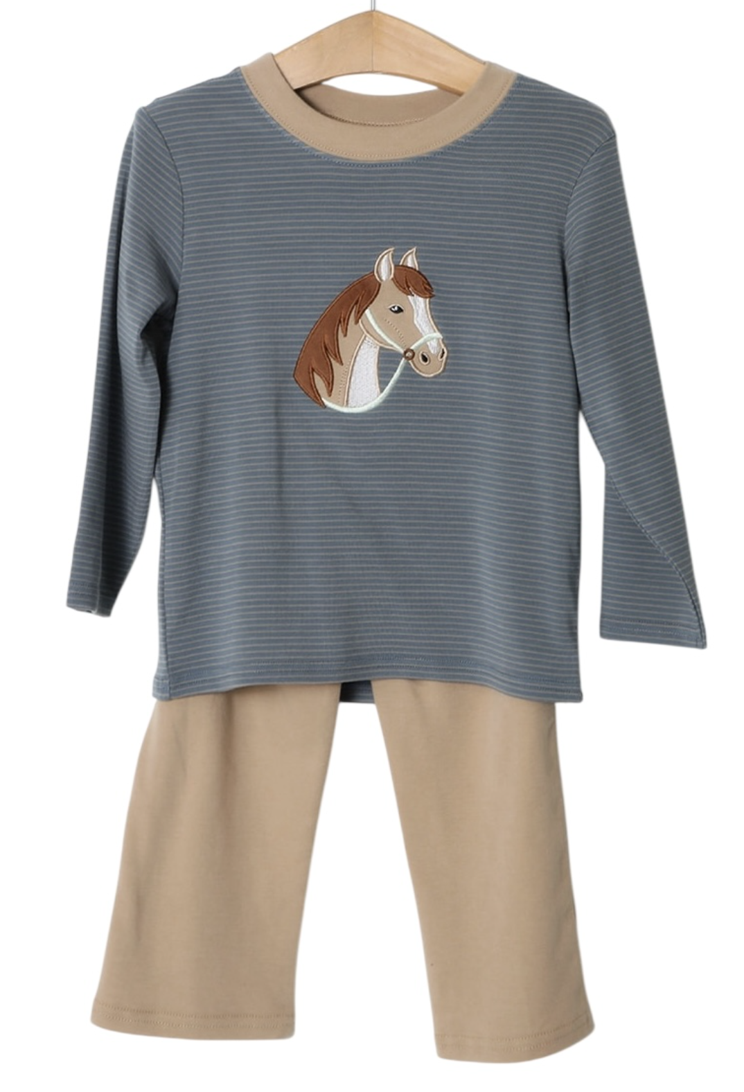 Millie Jay Horse Applique Boys Pant Set