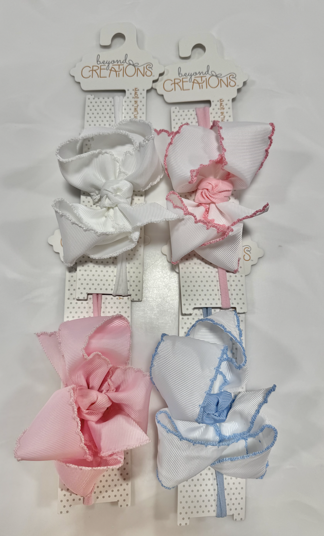 Beyond Creations 1/4" Pantyhose HDBD w/4.5" Crochet Edge Bow