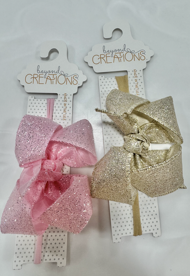 Beyond Creations Pantyhose HDBD w/4.5" Glitter Bow
