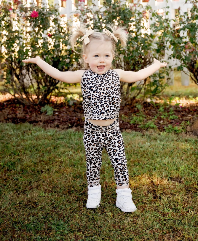 Tan Leopard Print Leggings