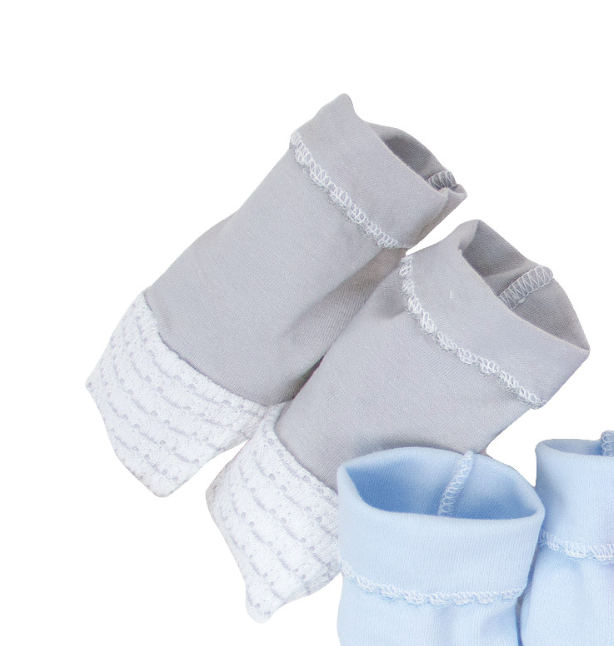 Paty Pinstripe Booties Grey