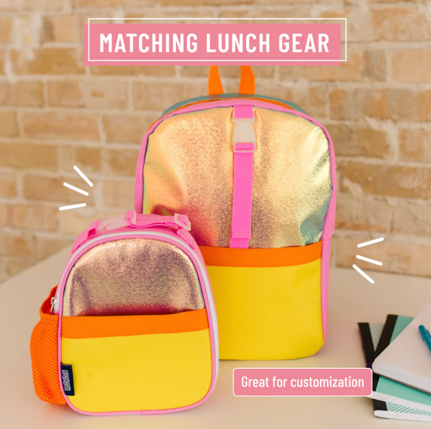Orange Shimmer Pack It All Backpack