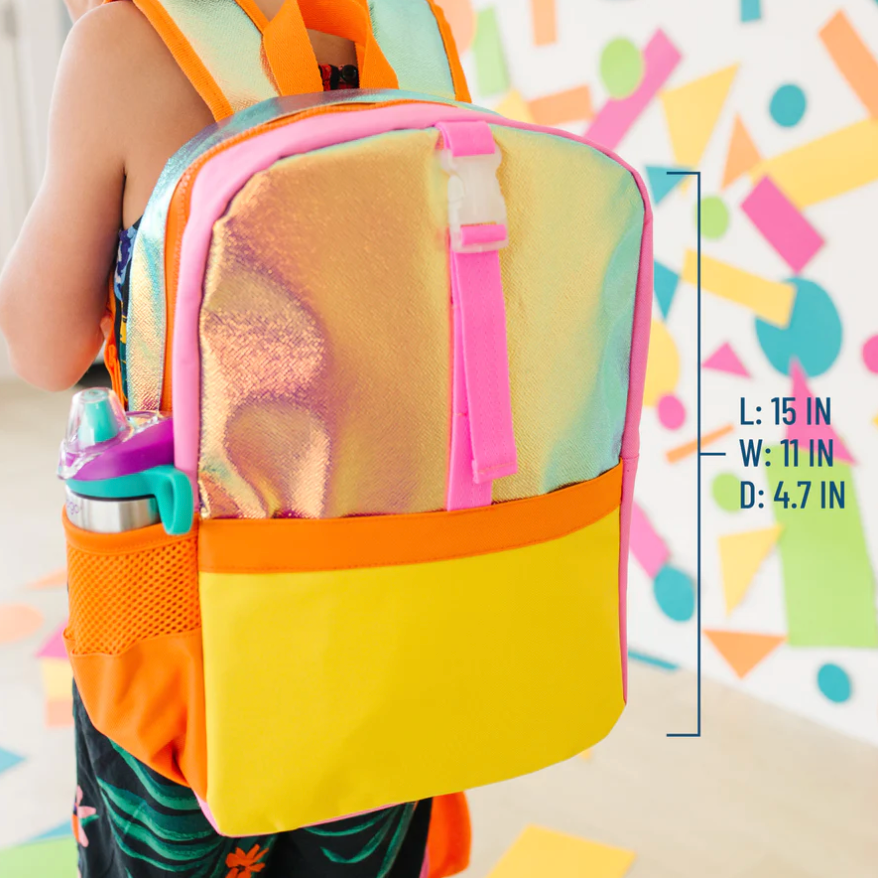 Orange Shimmer Pack It All Backpack