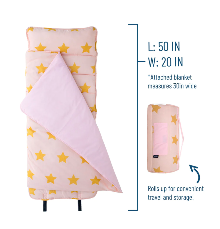 Pink/Gold Stars Nap Mat