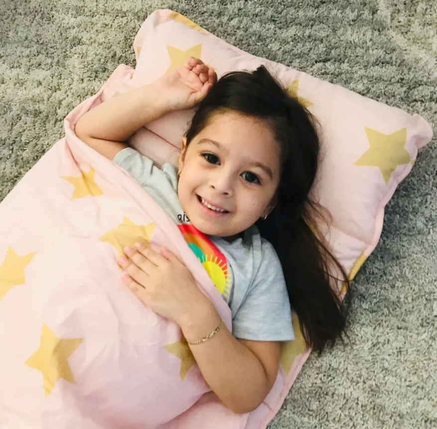 Pink/Gold Stars Nap Mat