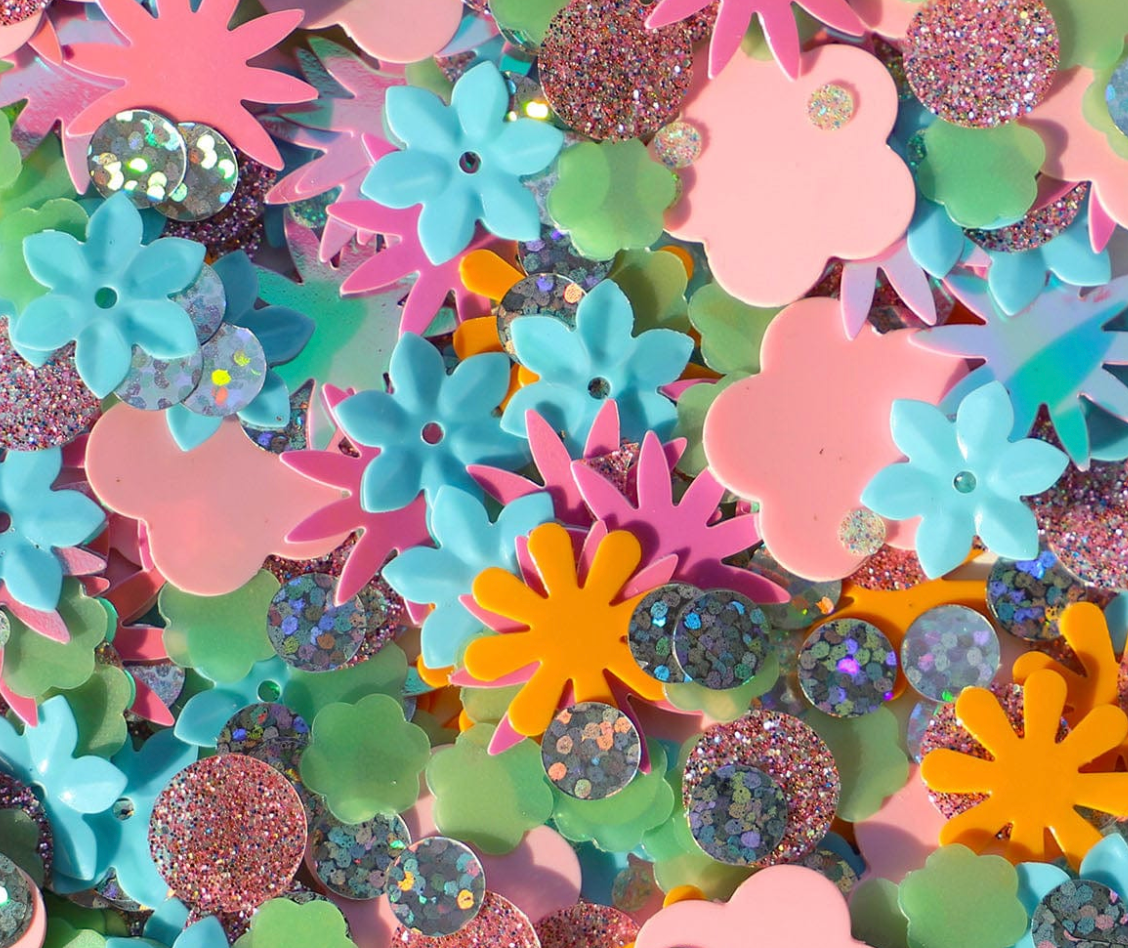 Flower Shop Confetti Everything Pouch