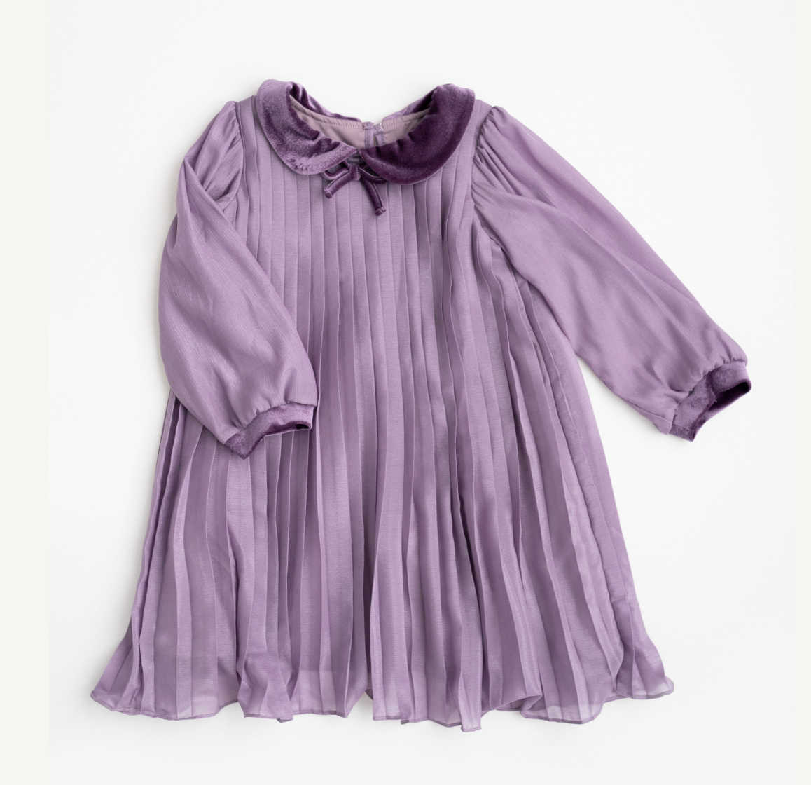 Evie's Closet Royal Purple Pleated Dress