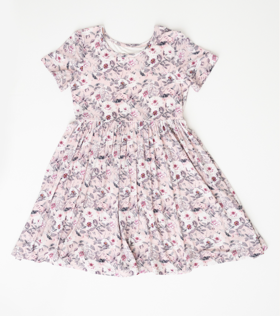 Evie's Closet Pink Floral Bamboo Dress