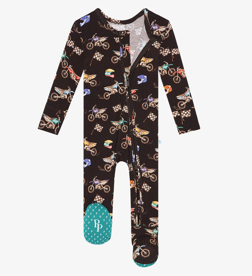 Posh Peanut Supermini Footie Zippered One Piece