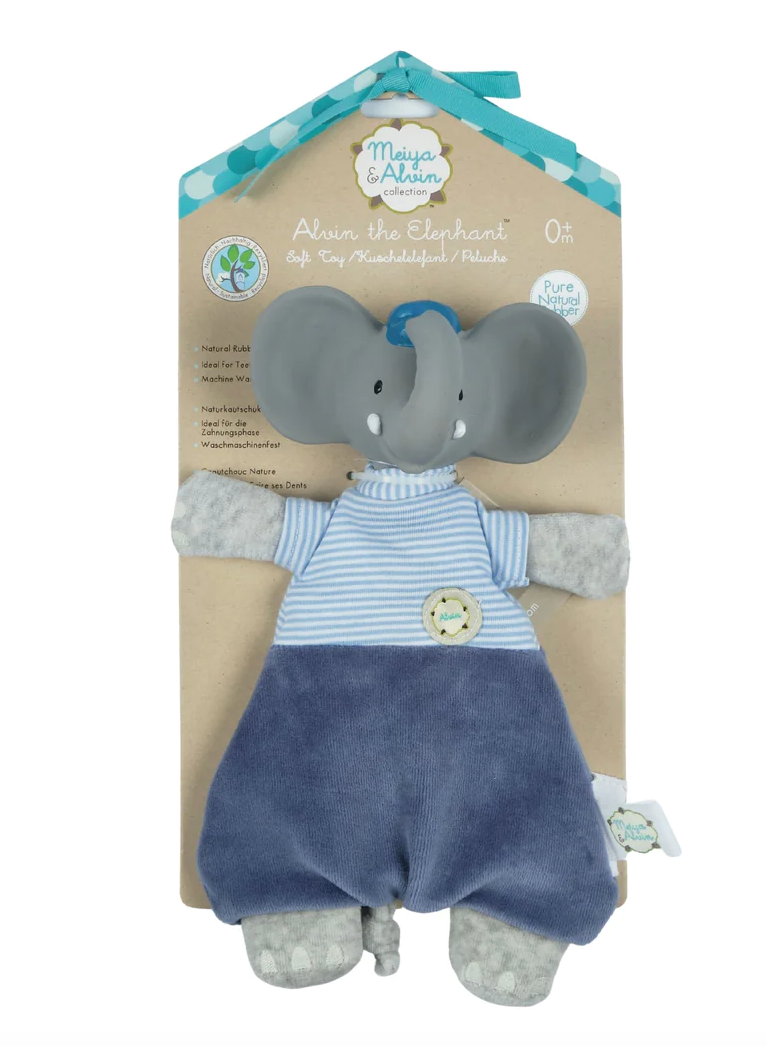 Alvin the Elephant Velour Lovey