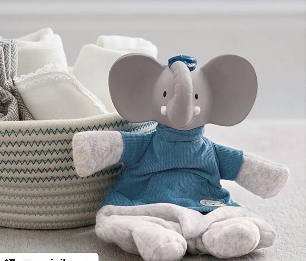 Alvin the Elephant Velour Lovey