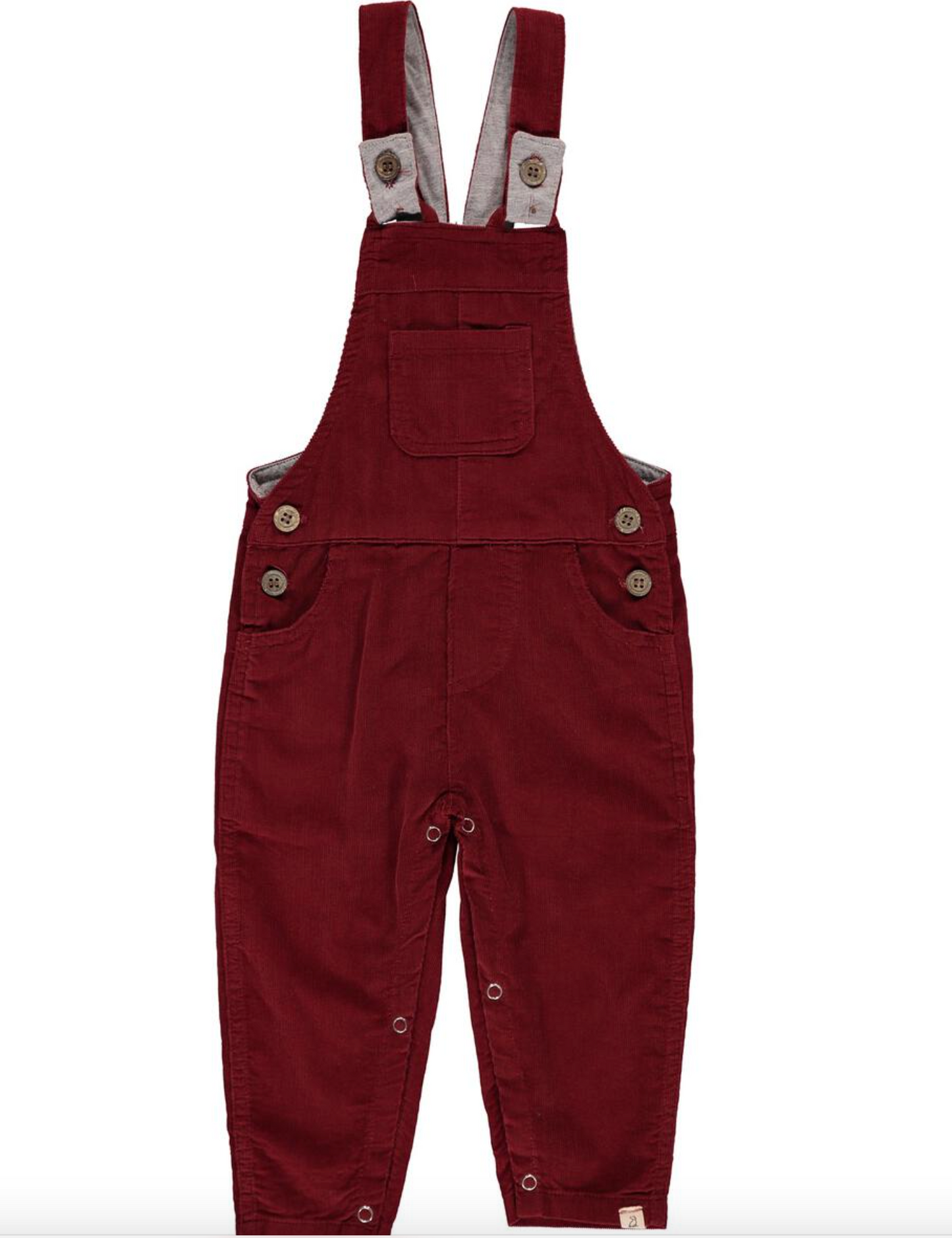 Red Jellico Cord Overalls
