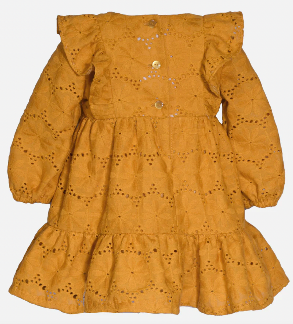 Madelene Eyelet Ruffle Dress