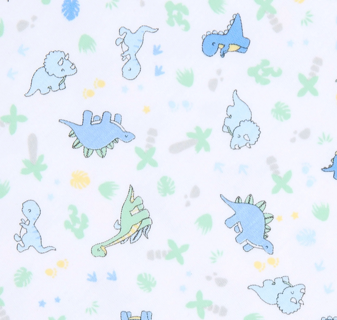 Blue Dinoland Printed Burp Cloth