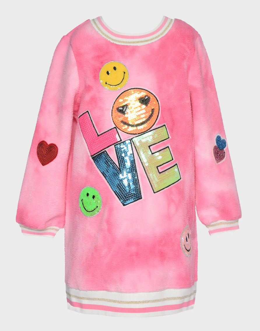 Love Sequin Patch Dress