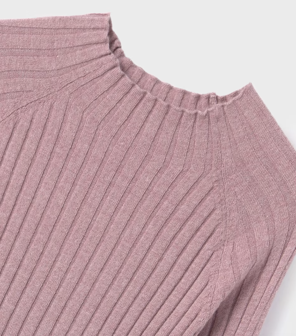Ribbed Mock Neck Top