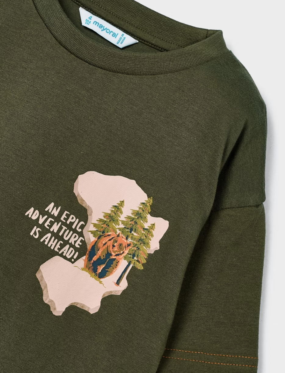 Olive Epic Adventure LS Tee