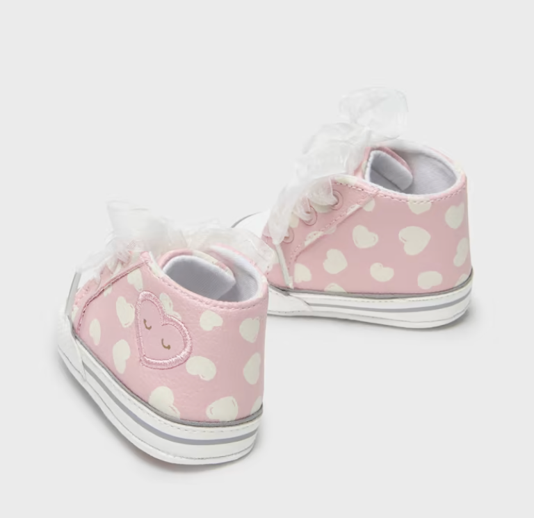 Pink Heart Sneakers