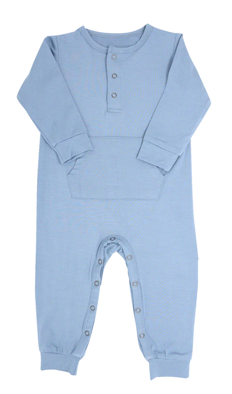 Faded Denim Pocket Romper