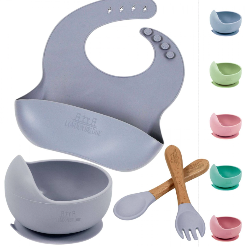 Silicone 4-pc Feeding Set