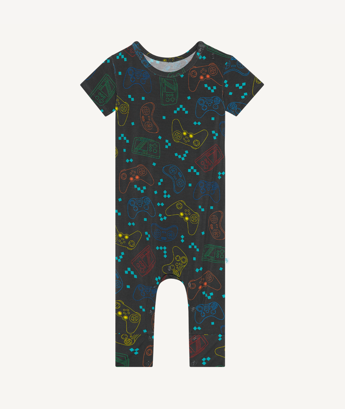 Posh Peanut Posh Player One Short Sleeve Basic Romper