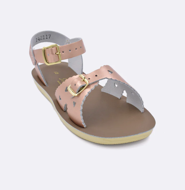 Sweetheart Metallic Rose Gold Sandal