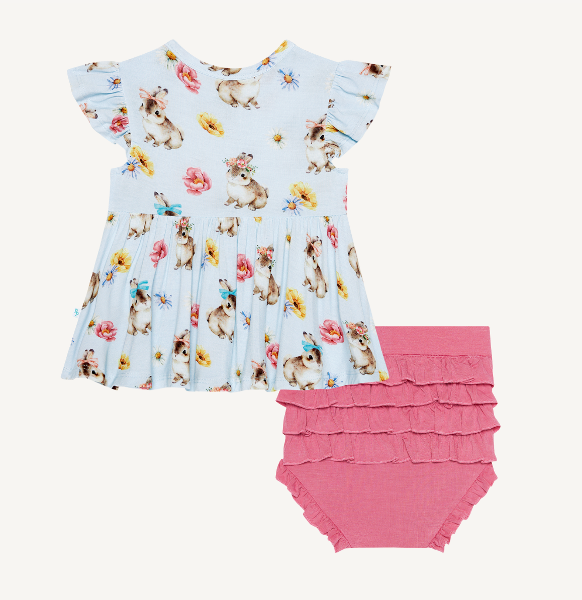 Posh Peanut Tinsley Jane Ruffled Peplum Top & Bloomer Set