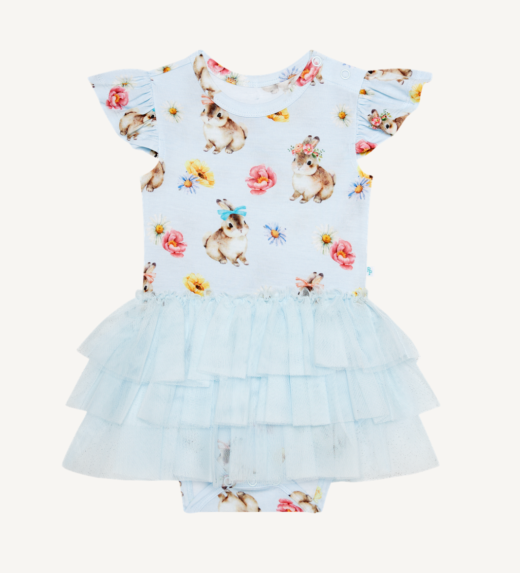 Posh Peanut Tinsley Jane Ruffled Tulle Skirt Bodysuit