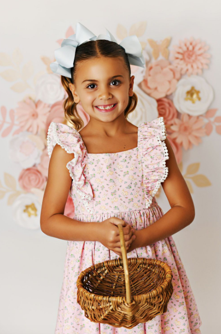 Swoon Baby Spring Bunny Pinafore Dress