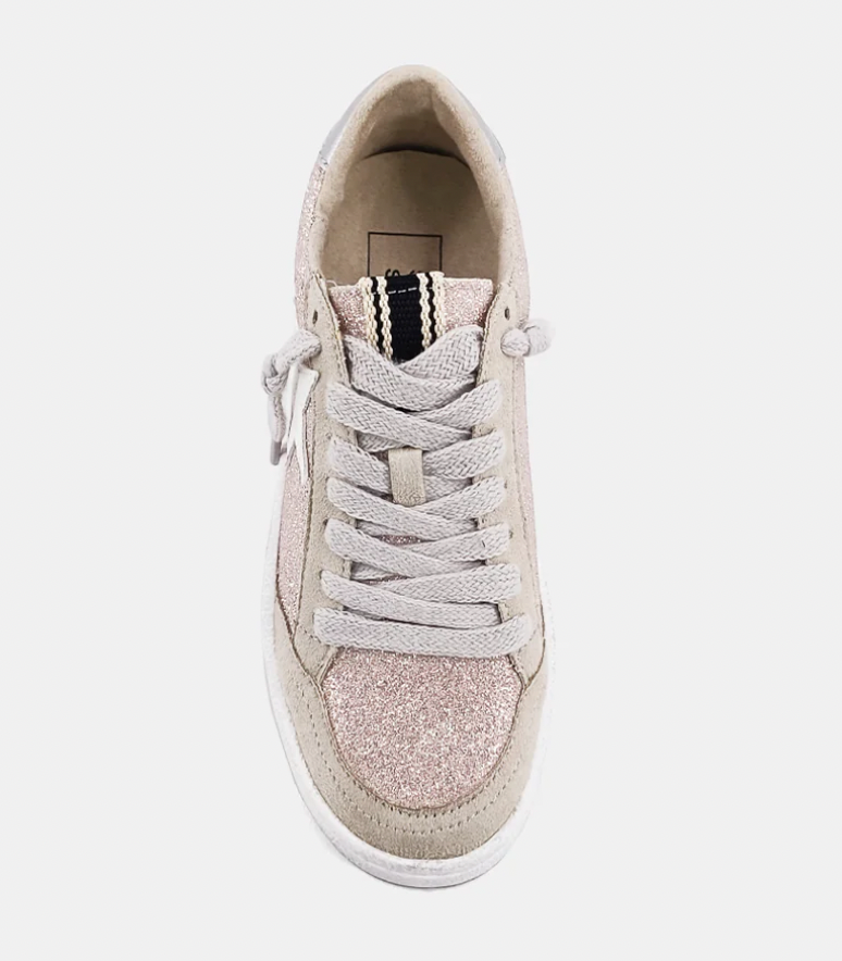 ShuShop Paz Champagne Glitter Low Top
