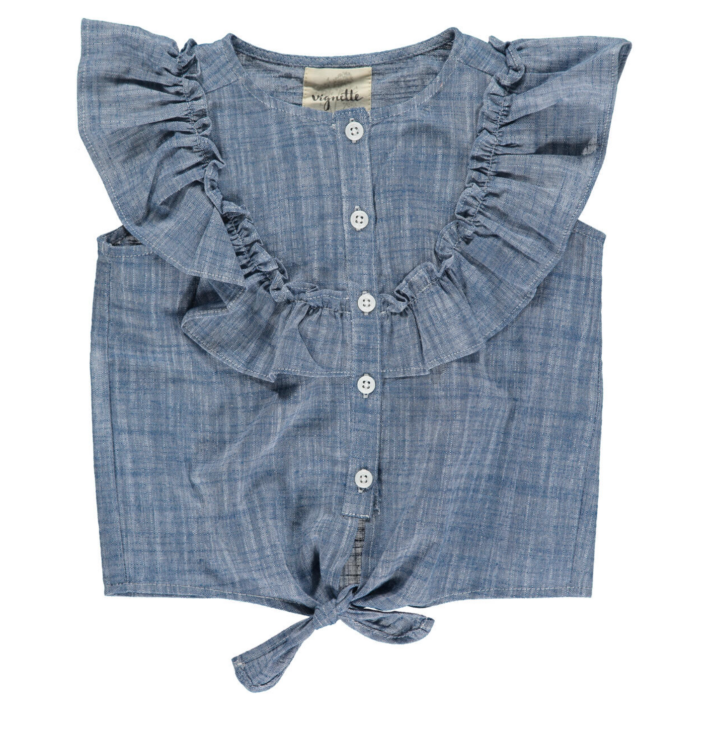 Luna Top in Chambray
