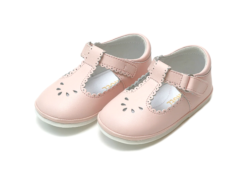 Dottie Scalloped Perforated Mary Jane Pink
