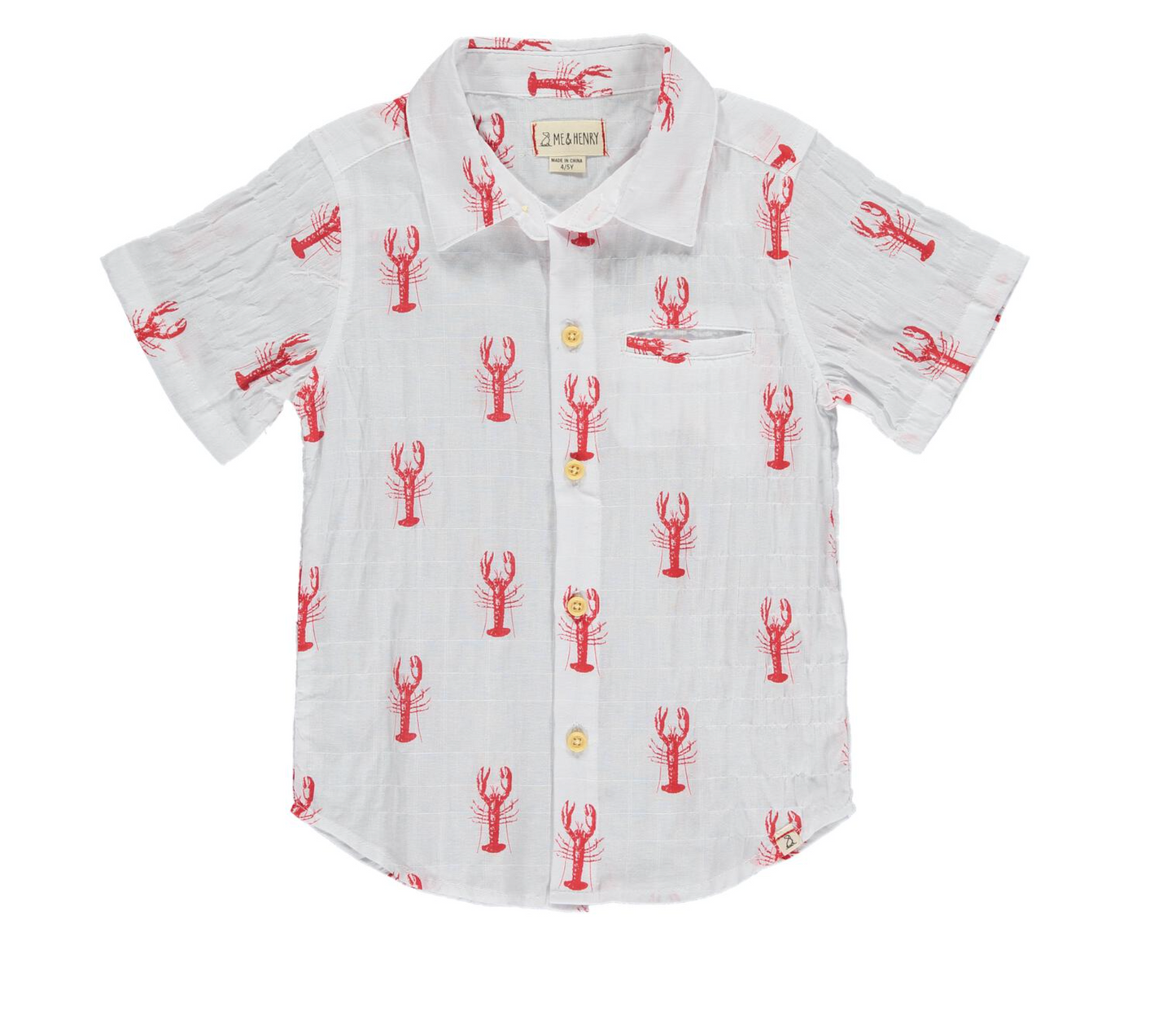 Maui White w/Red Lobsters Shirt